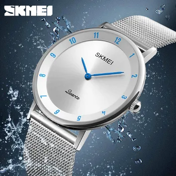 

SKMEI Watches Men Waterproof Ultra Thin Teen Fashion Watch Men's Business Quartz Watch Stainless Steel Clock Relogio Masculino