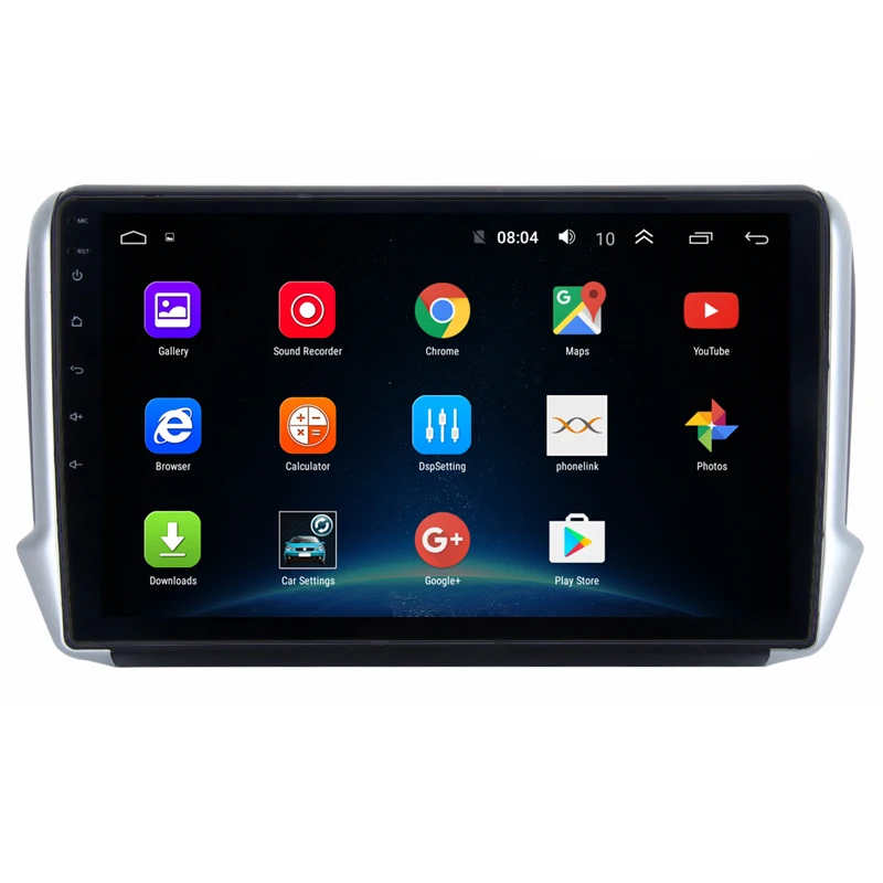 10 "2 + 32G 2.5D ips Android 8,1 автомобильный DVD мультимедийный плеер gps для peugeot 2008 208 2013 2014 2016 аудио Радио Стерео навигация