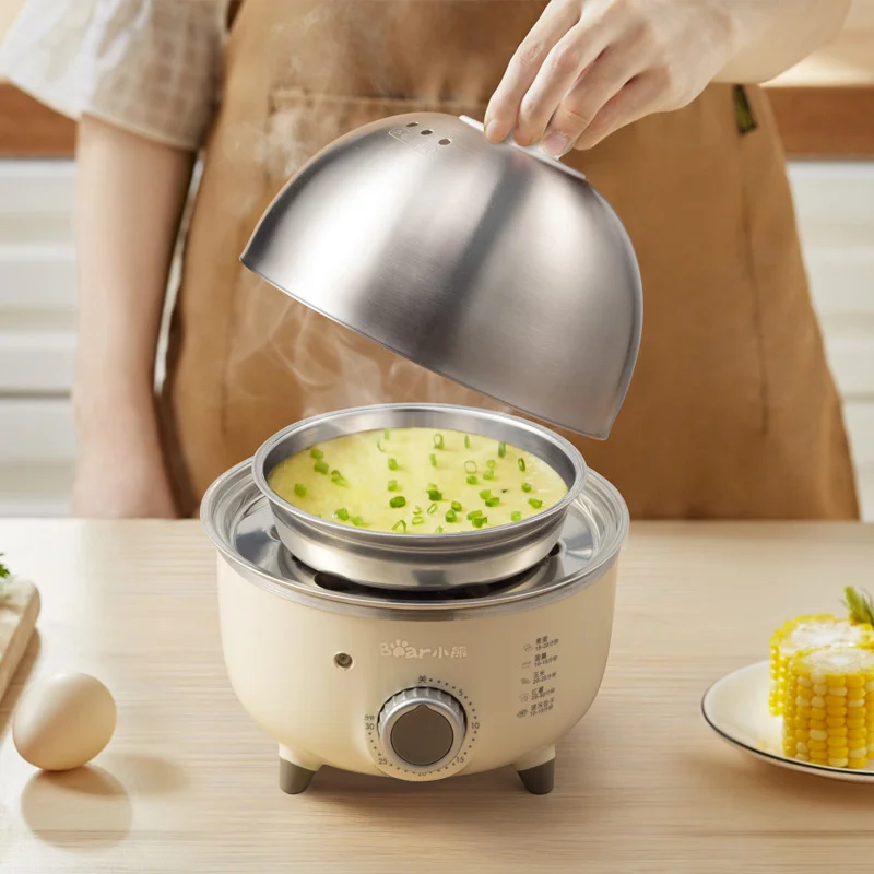Egg Cooker Electric Egg Cooker BEAR Mini Household Electric Egg Steamer Boiler Automatic Multi Cooker Egg Custard Steaming Cooker With Timer