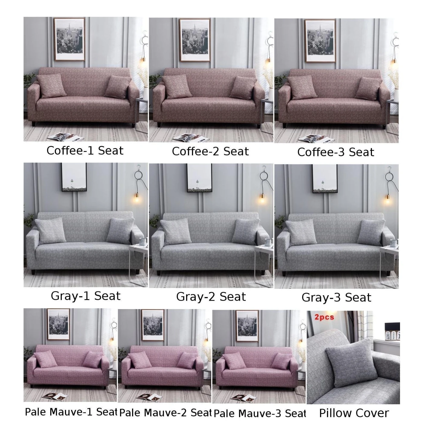 1/2/3 Seater стул для столовой диванных чехлов sofacloth диване Чехол протектор однотонные Цвет украшения для дома