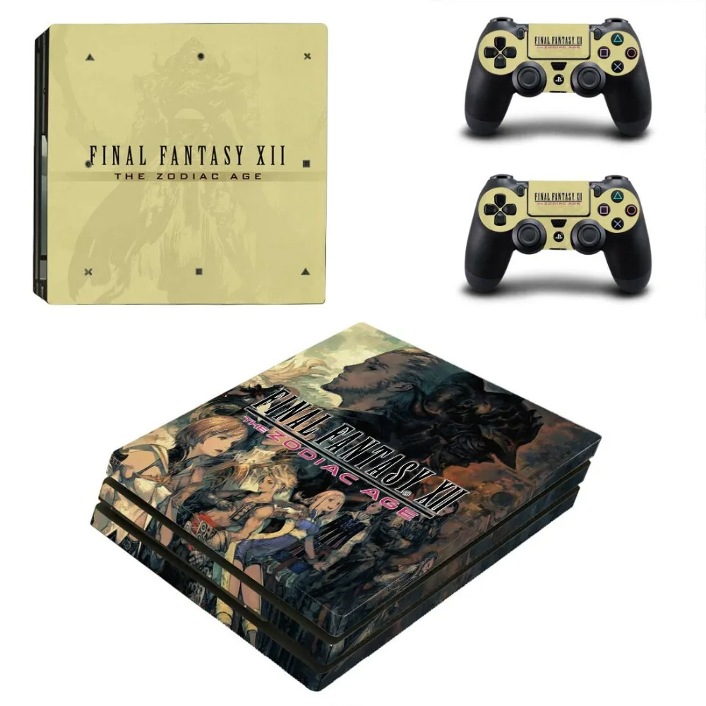 Игра FINAL FANTASYS PS4 Pro наклейка кожи для playstation 4 Pro консоли и 2 контроллера геймпад виниловое покрытие наклейка протектор