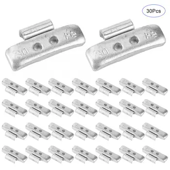 

30g/1.06oz 30pcs P Style Wheel Weight Aluminium Alloy Clip-On Counter Balance Auto Repair Accessory tire repair