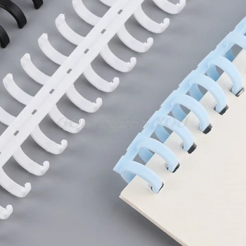 

30 Holes Circles Ring Loose-leaf Paper Book Scrapbook Album Binding Plastic Binder Spiral A4 Notebook Supplies Drop Shipping