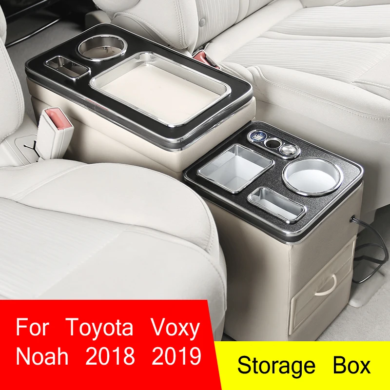 

For Toyota Voxy Noah 2018 2019 Center Centre Console Storage Box Armrest Arm Rest Rotatable