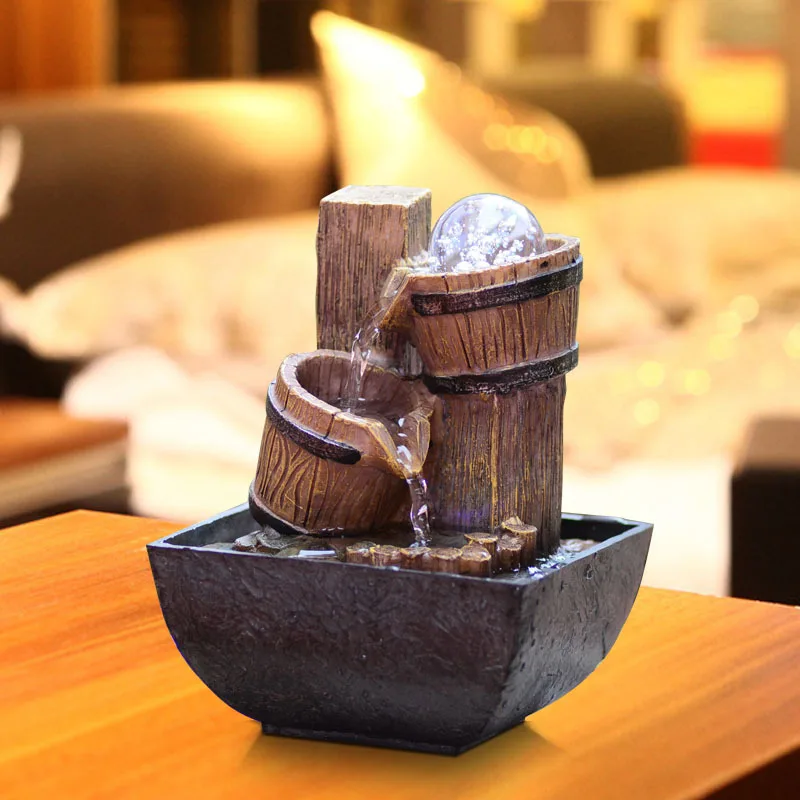 Мяч Lucky Fengshui Настольный водяной фонтан увлажнитель воздуха для помещения