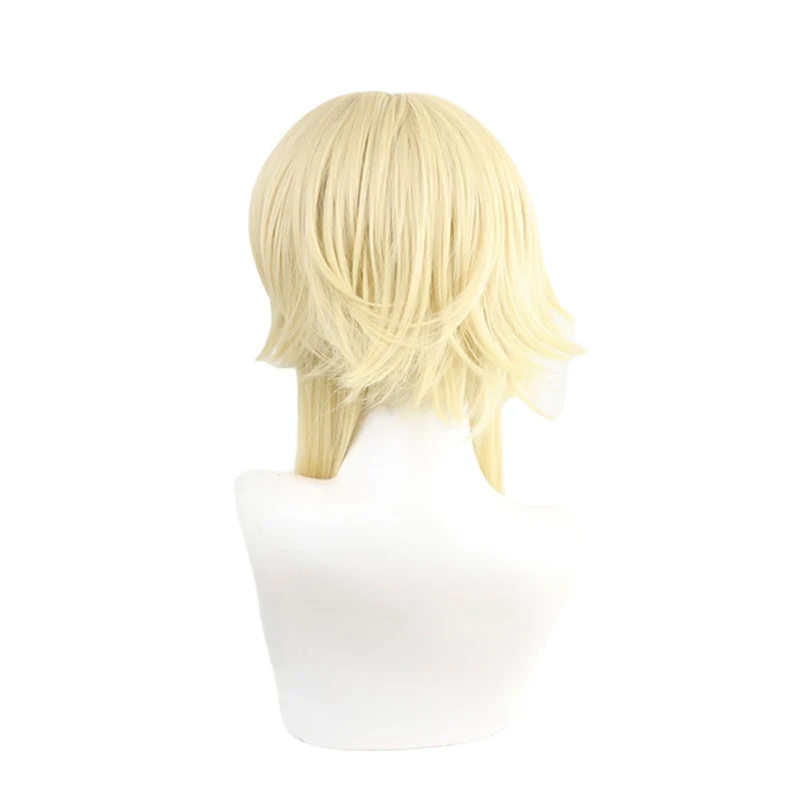 L-email wig Game Genshin Impact Ying Cosplay Wigs Traveler Kong Cosplay Blonde Braided Wigs synthetic hair wigs Heat Resistant Synthetic Hair Cos
