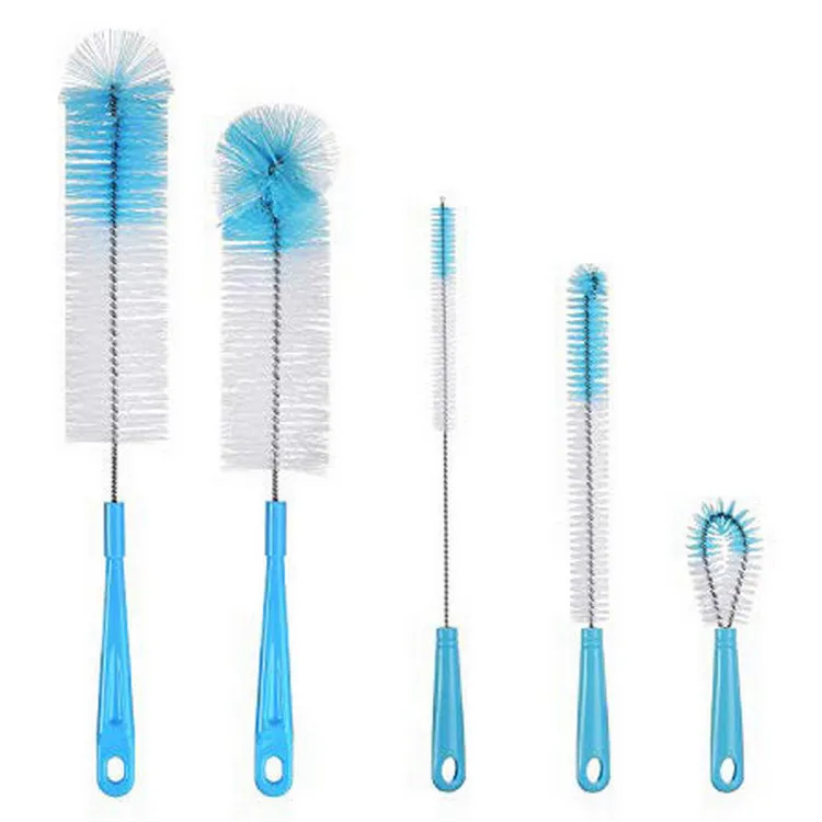 Bottle Cleaning Brush Set 5 Pack Long Water Bottle and Straw Cleaning