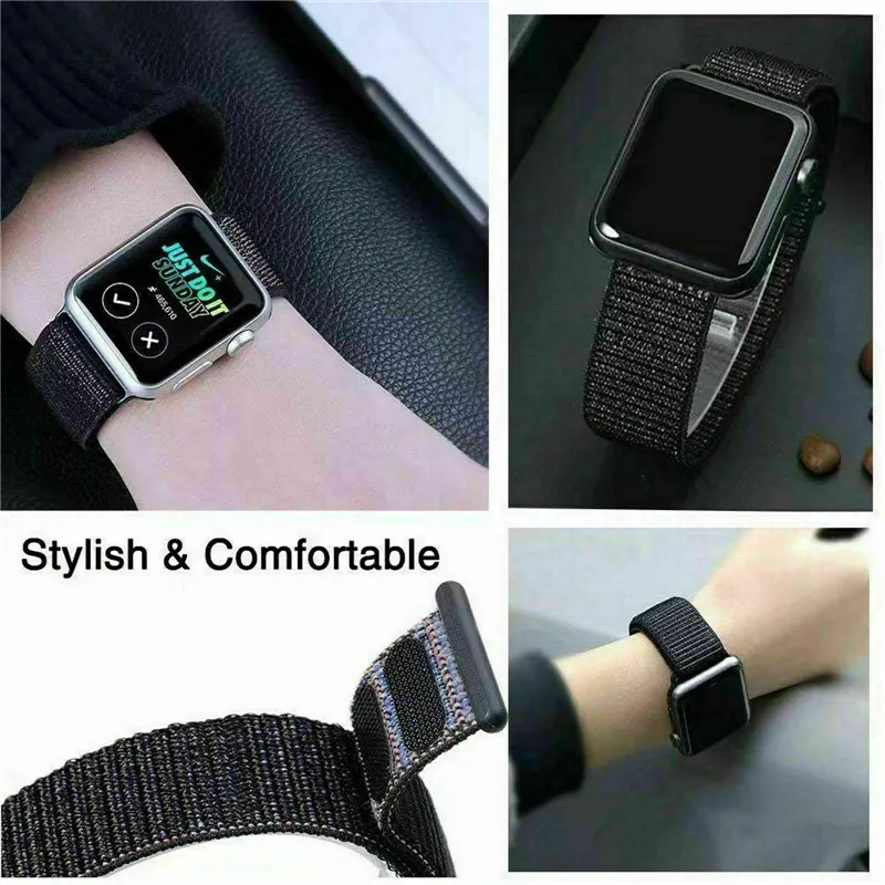  Essidi Nylon Strap For Apple Watch Series 5 4 3 2 1 Smart Bracelet Woven Band Loop For iwatch Serie - 4000171234149