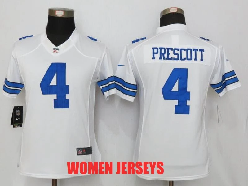 Stitiched Dallas s DAK PRESCOTT для женщин Джерси - Цвет: COLOR AS PHOTO SHOWN