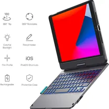 WiWU – clavier sans fil pour iPad Pro 10.9 et 10.2, Design rotatif de 11 pouces, avec TouchPad et porte crayon