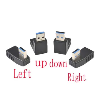 

USB 3.0 A Male to Female Extension Cable 90 Degree Right Angle Adapter Plug Factory Price Drop Shipping