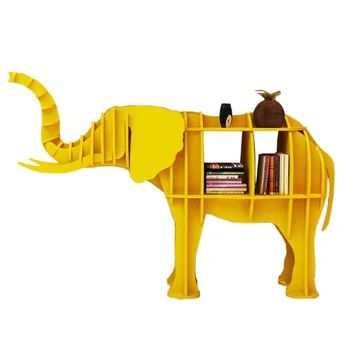 

Ready-to-Assembly Life Size Elephant Book Shelf / Made of Plastic Wood / Color Choices