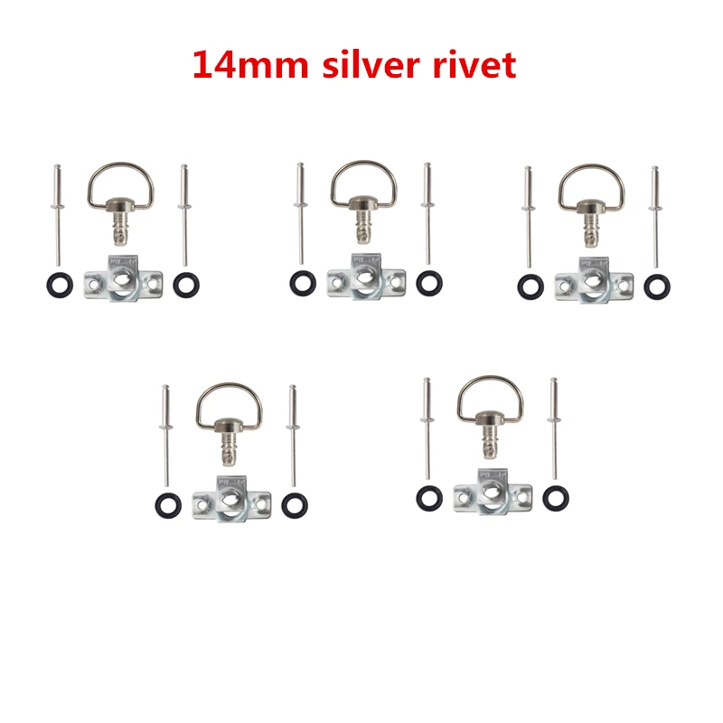 14mm rivet silver