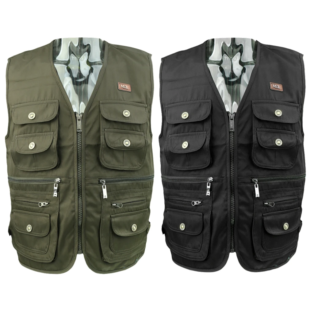 Men's Fishing Photographer Vest Outdoor Fly Fishing Sport Photography Walking Hiking Camping Hunting Trekking Travel Waistcoat