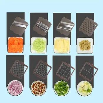 

1 Set Kitchen Vegetables Chopper Fruits Shredder Household Multifunctional Grater for Home Kitchen Use (Sky-blue)
