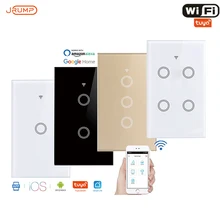 

JRUMP Wifi Touch Switch Voice Control Smart Switch With APP Control Wall Switch Two Way Control Work Alexa Echo Google Home