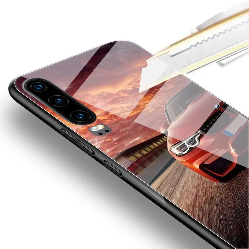 Чехол из закаленного стекла для Huawei P20 Lite P30 Pro Mate 10 20 Honor 8X Роскошный чехол