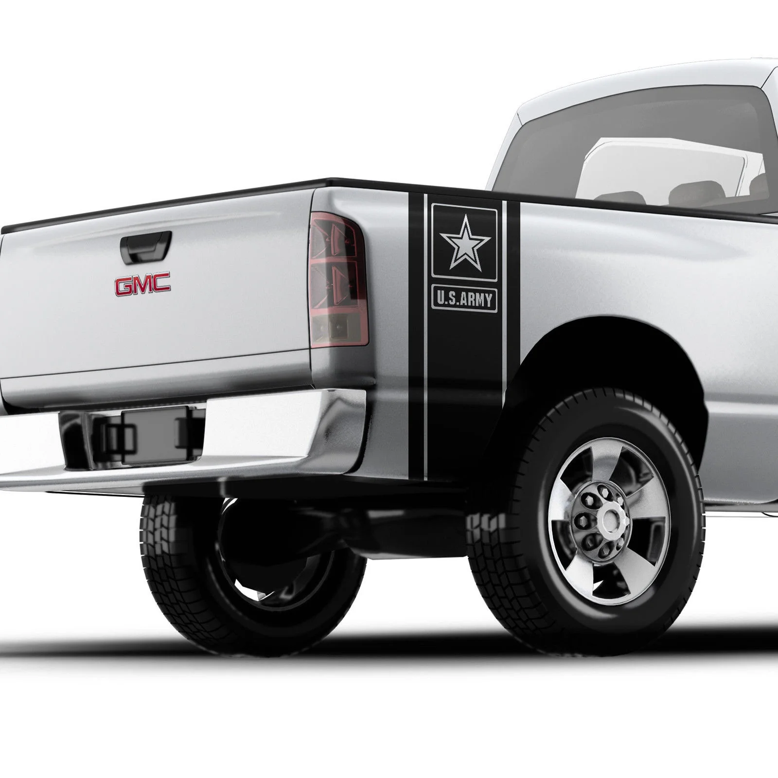 Для USMC морской бульдог кузов пикапа полоса виниловая наклейка GMC CHEVY-013