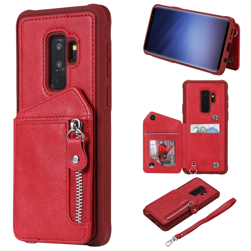 S9 Plus 防摔拉链双扣皮套 (10)