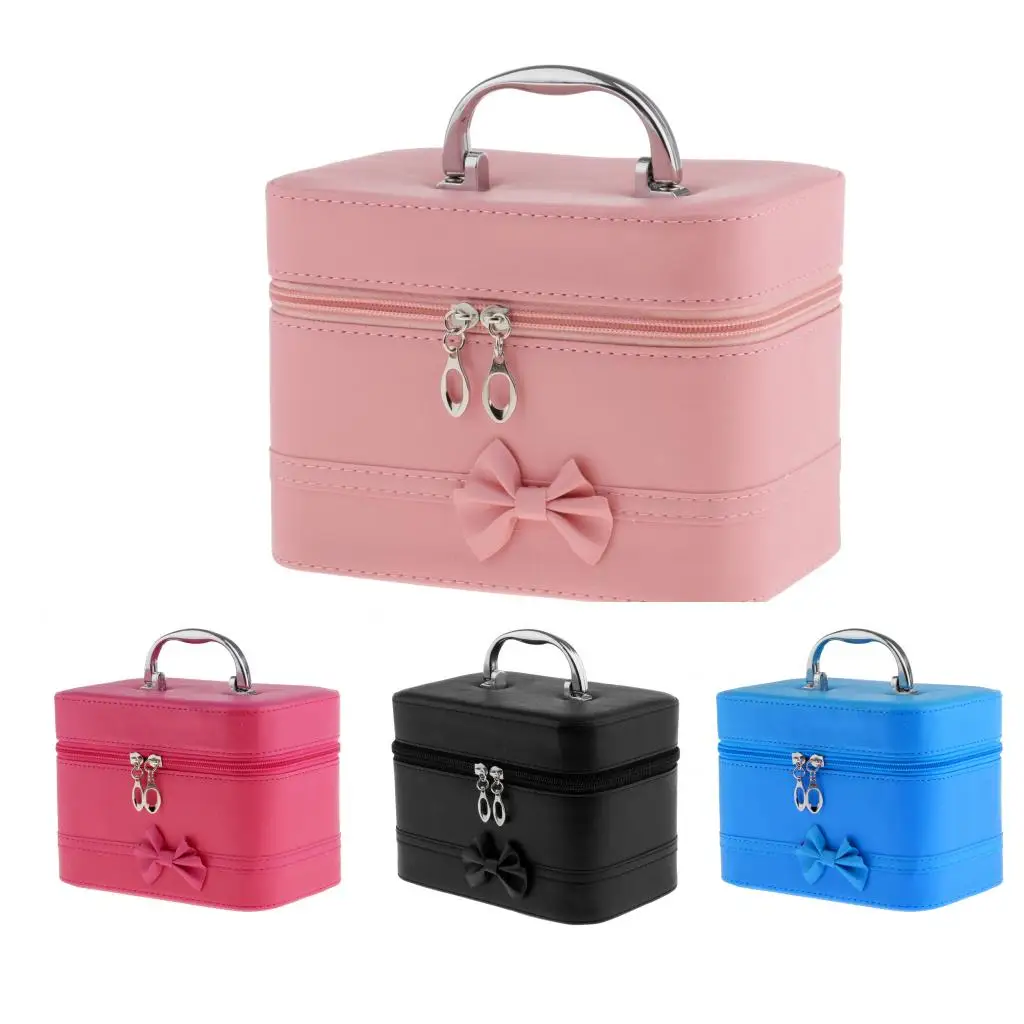 Portable Handbag Zipper Makeup Cosmetic Organizer Storage Case Box Travel Portable Handbag Zipper Makeup Cosmetic Organizer Storage Case Box Travel