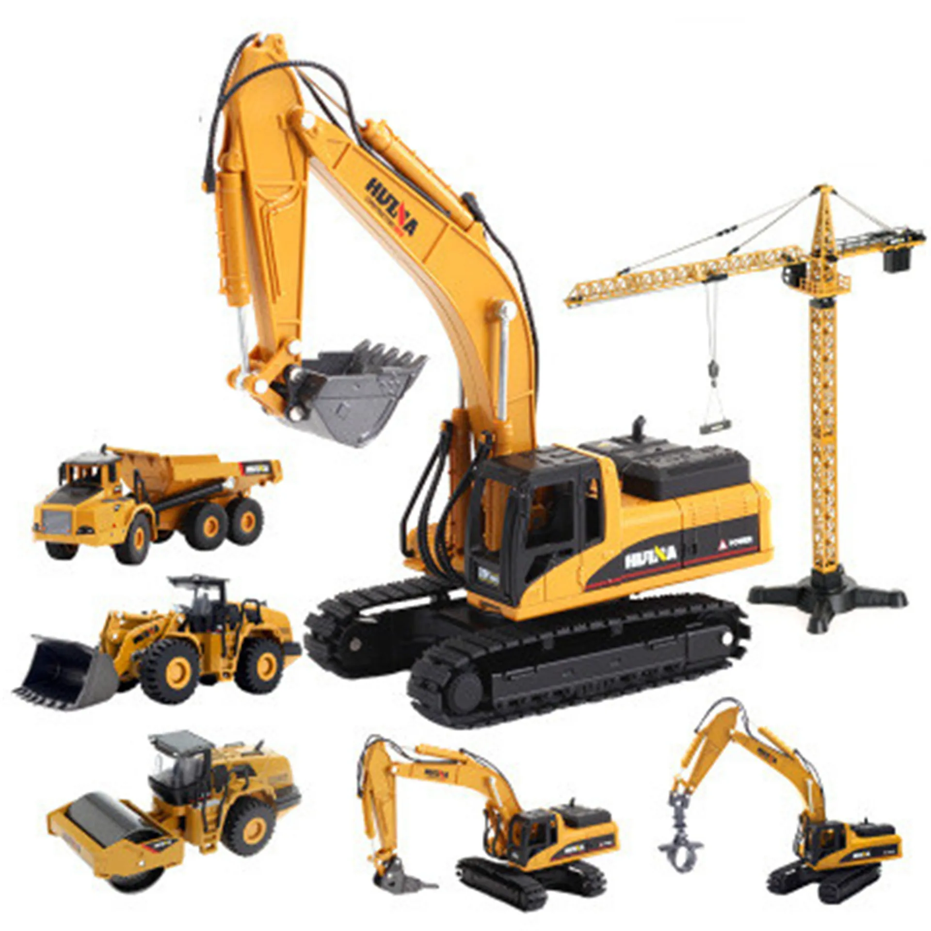 

Model Alloy Excavator Model 1:50 Children Boxed Architecture Engineering Toy Car Decoration Wholesale