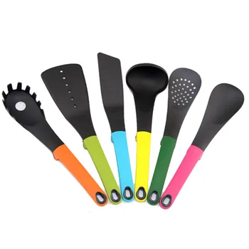 

6PCS Silicone Cooking Utensils Set Non-stick Spatula Shovel Wooden Handle Cooking Tools Set Kitchen Tools