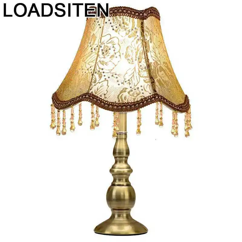 Европейский кристалл лампы для спальня lampada Da Tavolo Lampara Para El Dormitorio Декор для дома Luminaria де меса настольный прикроватный свет