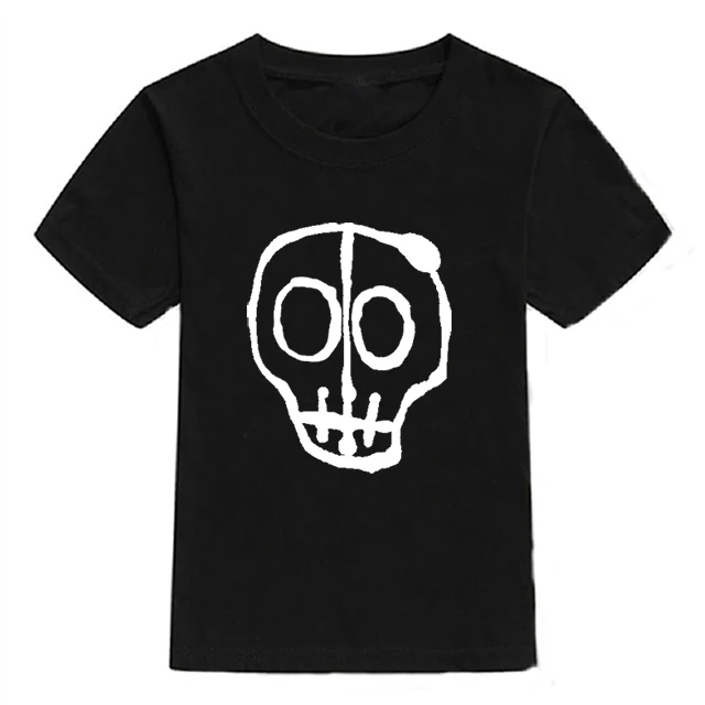 t-shirt cartoon	 2021 Summer Children's T-Shirt Fashion 100% Cotton Boy T Shirt Girl Cartoon Skull Print Girl T-Shirt Top Boy Clothes 2-10Y purple t shirt childrens	 Tops & Tees