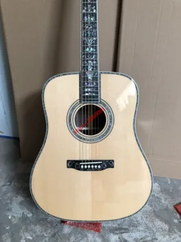 

Chinese factory high quality 41 inch solid spruce top, ebony fingerboard, real abalone shell inlay,