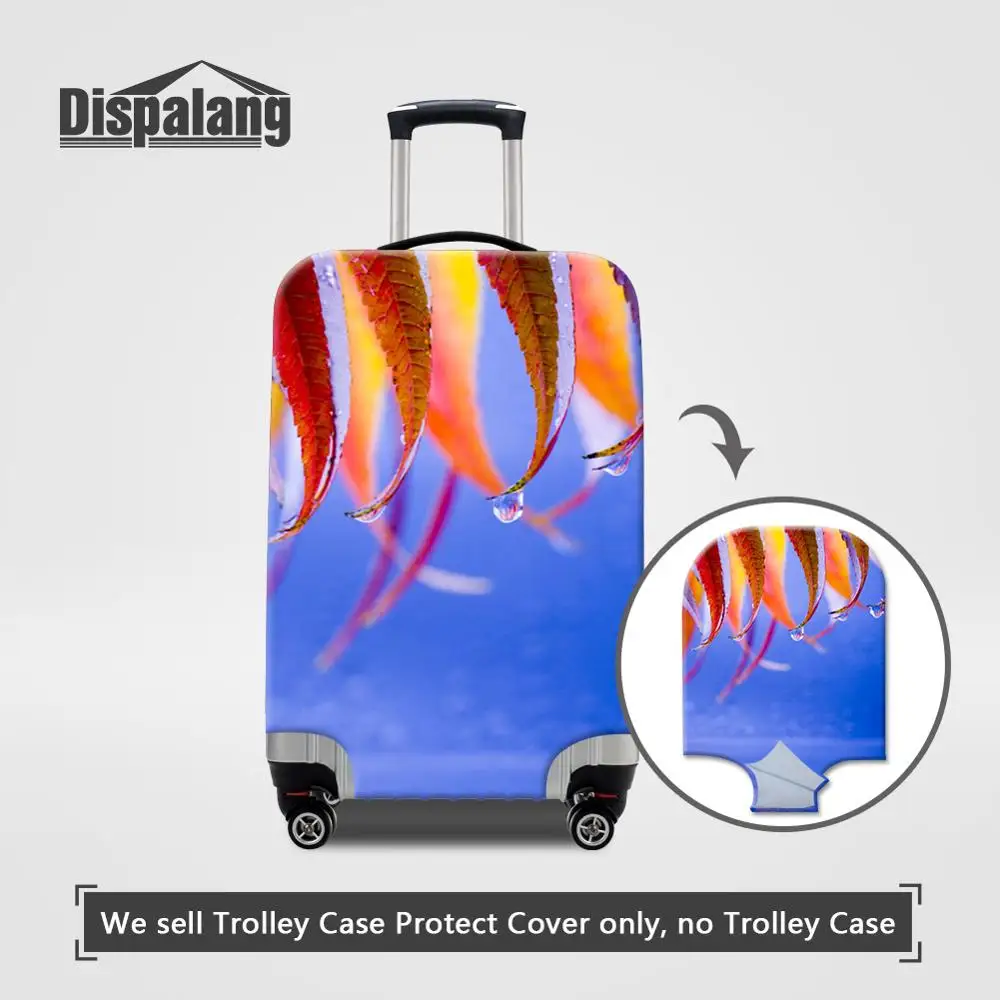 Luggage Cover19 Женские Эластичные тянущиеся аксессуары для путешествий с цветком, противообрастающие пылезащитные Чехлы для багажа, цветочный Чехол для багажа - Цвет: Luggage Cover19