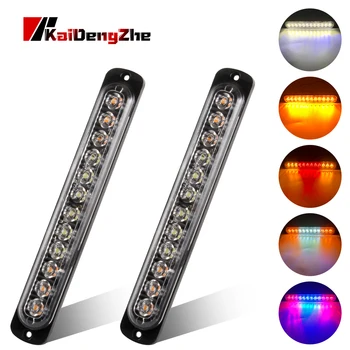 

Universal Surface Mount 12 Chips Car LED Strobe Light Emergency Light 12-24V Auto Flashing For Car Truck Motorcycle Lightbar