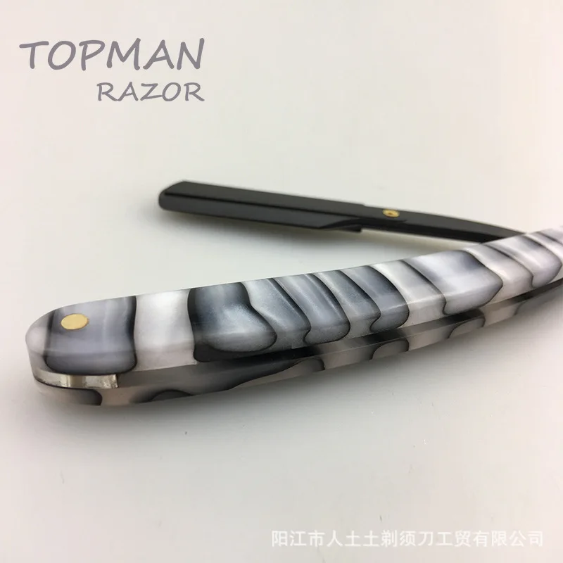 Black And White Razor Shaving Knife Hairdressing Scraper Haircut Razor Haircut Knife Shaving Sweat Knife G1105 2