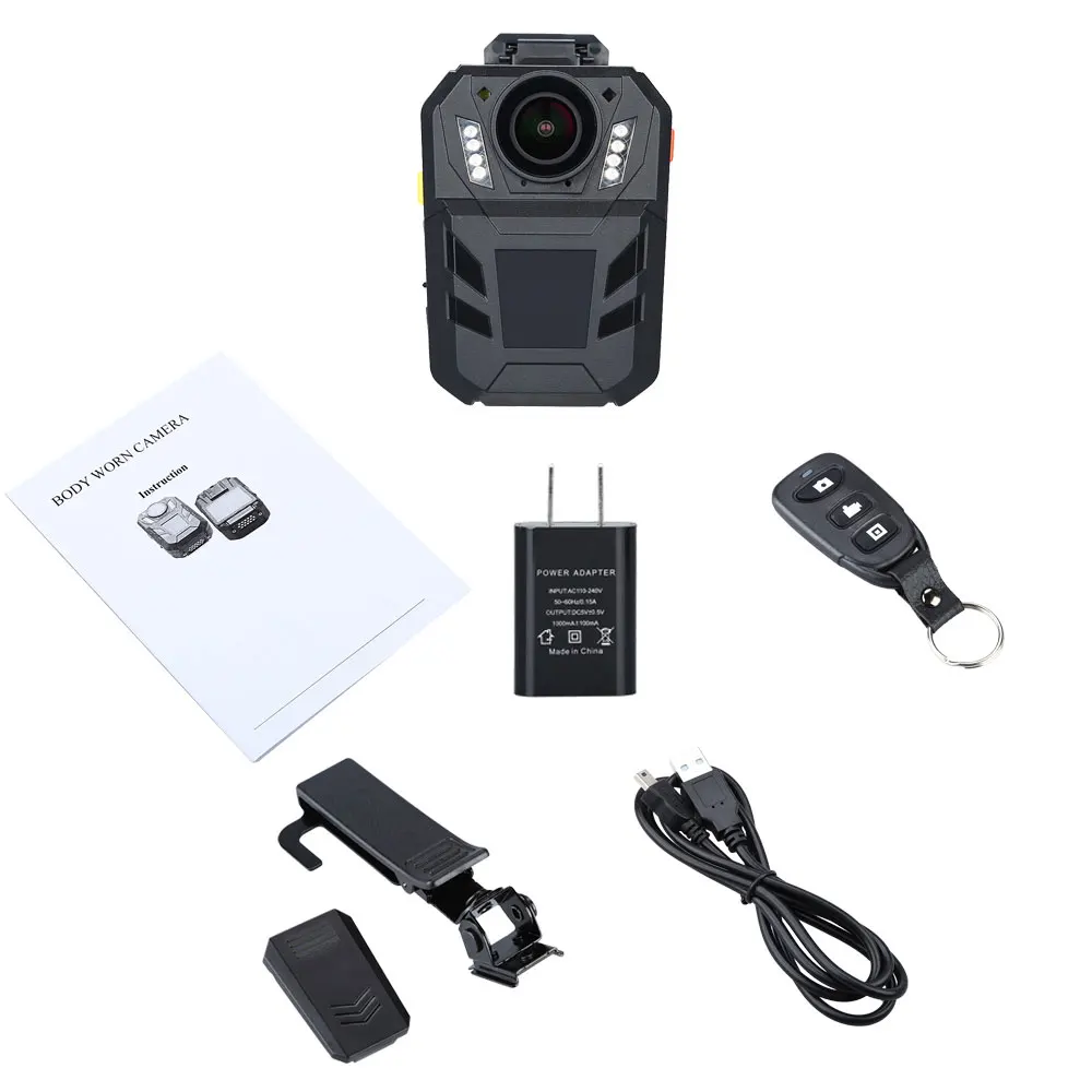 WA7 D (Восстановленный) 64GB HD 1296P носимая камера безопасности видео рекордер 4000mAh