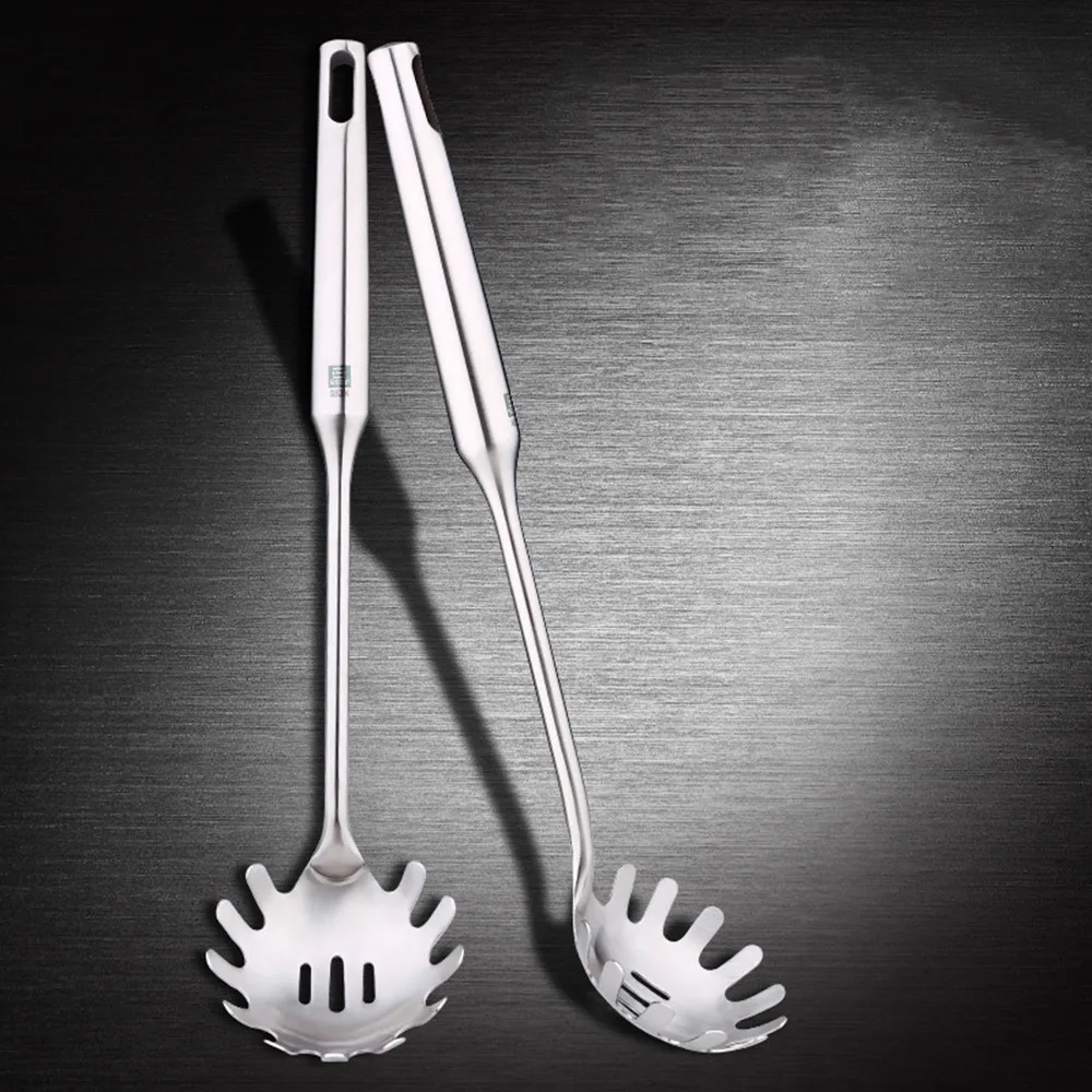 Spaghetti Fork Stainless Steel Spoons With Long Handle Spaghetti Spoons Pasta Tools For Noodles Kitchen Accessories Gadget