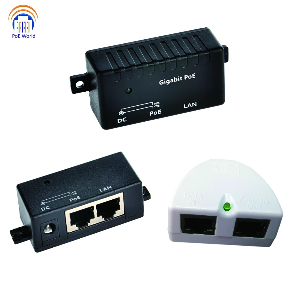 Passiv Multi Port PoE Injektor Gigabit für IP Kamera, Wireless AP