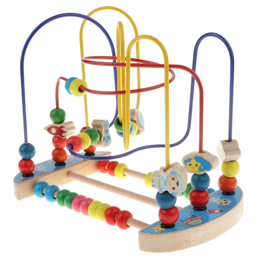 Детские головоломки из бисера, детские деревянные горки, раздвижные Бисер для игр, развивающая игрушка-пространство