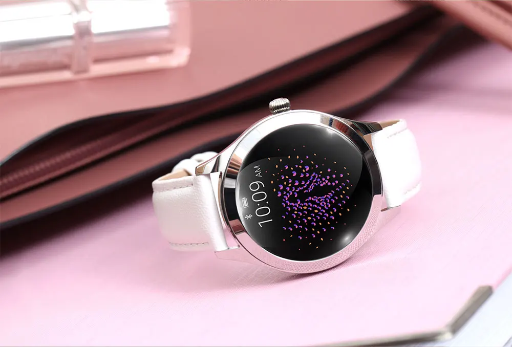 Finow KW10 женские Смарт-часы IP68 водонепроницаемый монитор сердечного ритма физиологическое напоминание для Android IOS Телефон умные часы для женщин