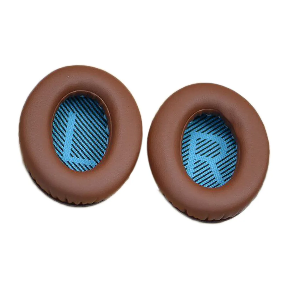Brown Blue Сменные белковые разноцветные пенные амбушюры для Bose для quietkomento 2 QC35 QC25 AE2 QC2 QC15 AE2I наушники - Цвет: Brown Blue