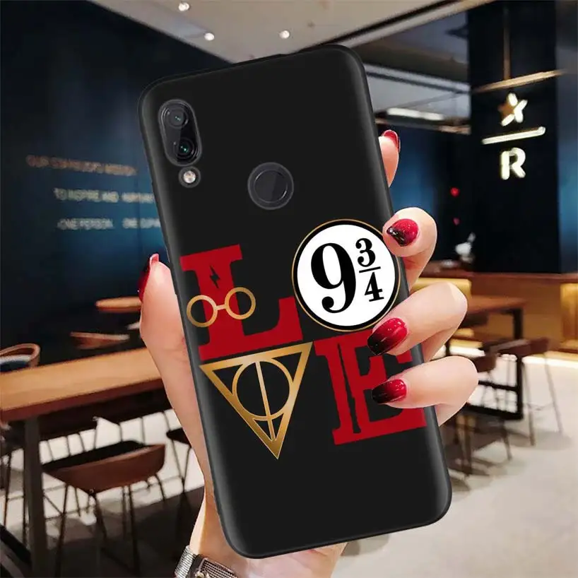 Черный чехол Potter Love для Xiao mi Red mi Note 8 7 7S 7A 6 S2 GO K20 Pro+ 6A mi 6X 5X A1 CC 9 8 мягкий чехол для телефона - Цвет: BD180-3