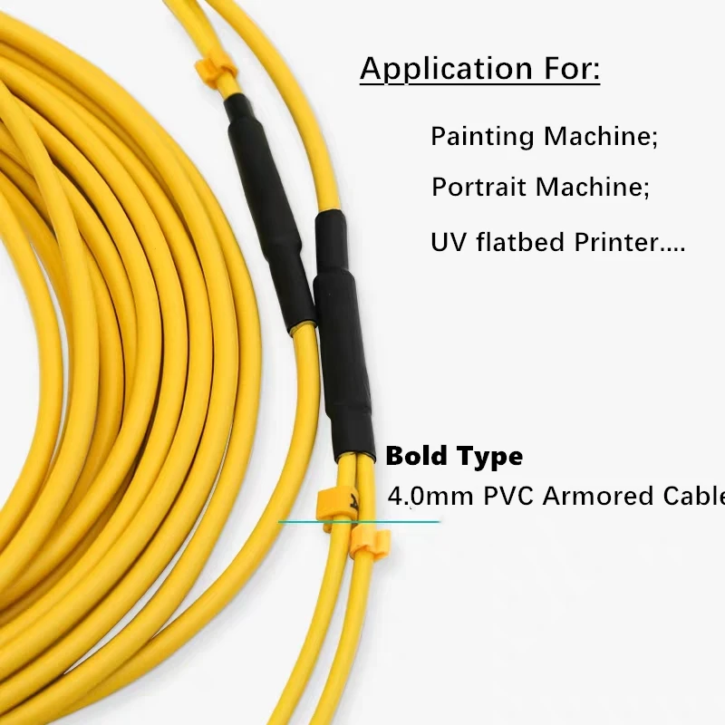 3m Fiber Optic Patch Cord Armored Duplex SC-SC FC-FC 2 Core Bold Cable FTTH jumper, SM, DX, 4.0mm, Painting Machine 4.0mm, 5