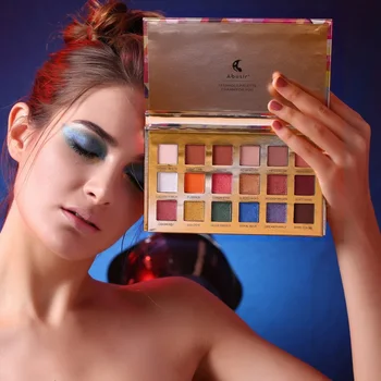 

18 Color Shining Eyeshadow Palette Makeup Matte Shimmer Pigment Smoky Glitter Eyeshadow Palette Waterproof Cosmetics Lasting