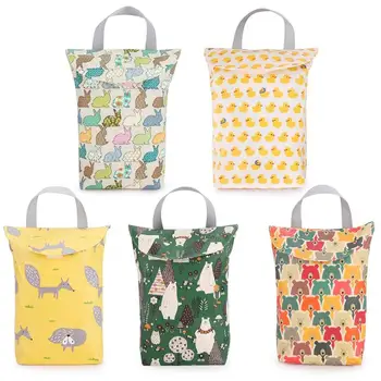 

Multi-function Portable Baby Diaper Bag Fashion Waterproof Mummy Travel Shopping Nappy Organizer Bag Print Baby Care Storage Bag