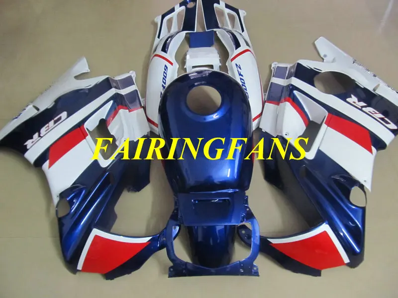 Изготовленный На Заказ обтекатель комплект для HONDA CBR600F2 91 92 93 94 CBR 600 F2 CBR 600F2 CBR600 1991 1994 синий белые Обтекатели+ подарки HS10