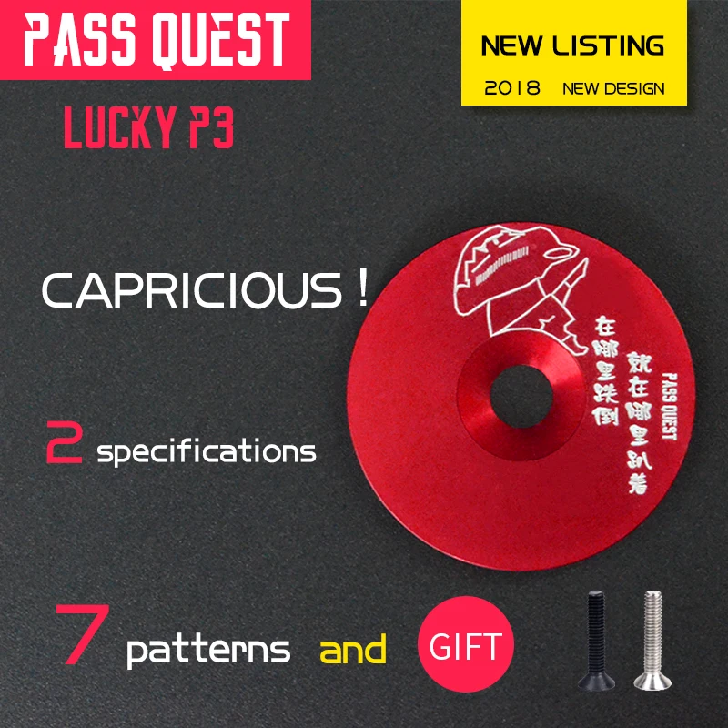 Пройти QUEST LUCKY P3 Верхняя Крышка колпак горная чаша велосипеда крышка+ винт велосипедные аксессуары