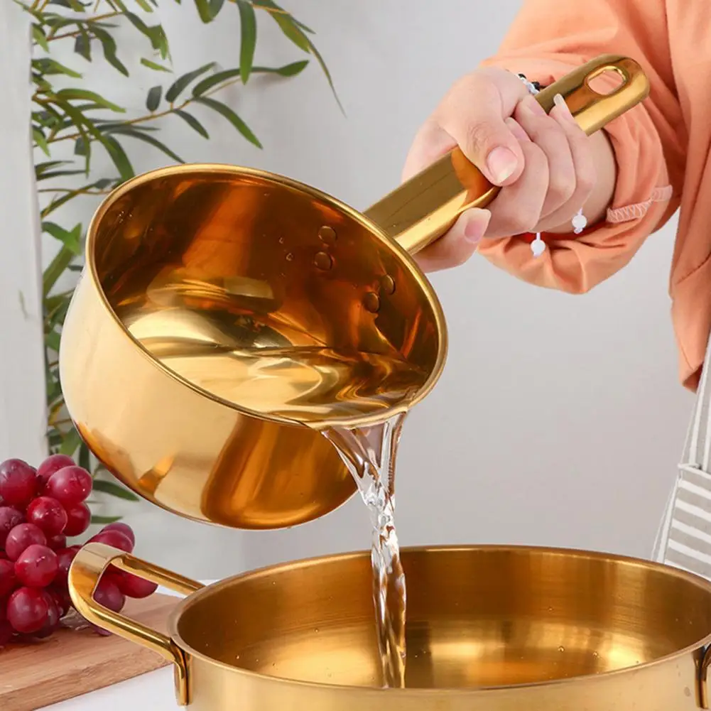 Stainless Steel Durable Large Capacity Bathing Ladle Convenient Water Ladle Bright Color Hotel stainless steel ladle