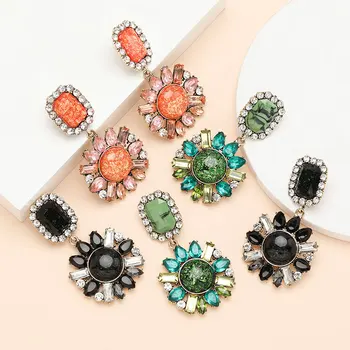 

Pauli Manfi 2020 Rhinestone Love Earrings Ladies Simple Fashion Family Party Earrings Jewelry Accessories Trendy Earrings