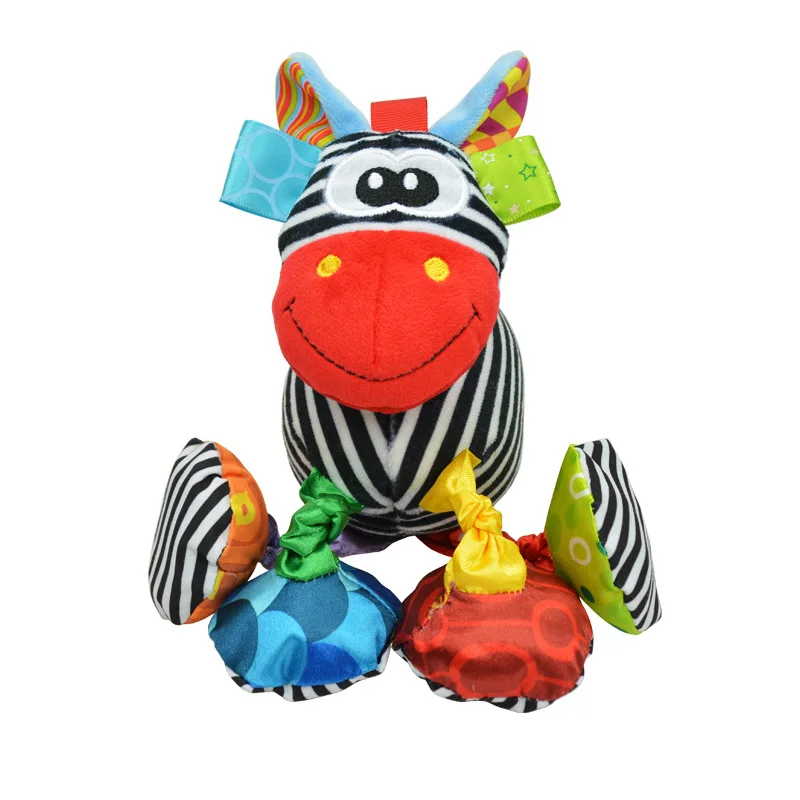Многофункциональные детские игрушки Sozzy плюшевые с животными погремушки для