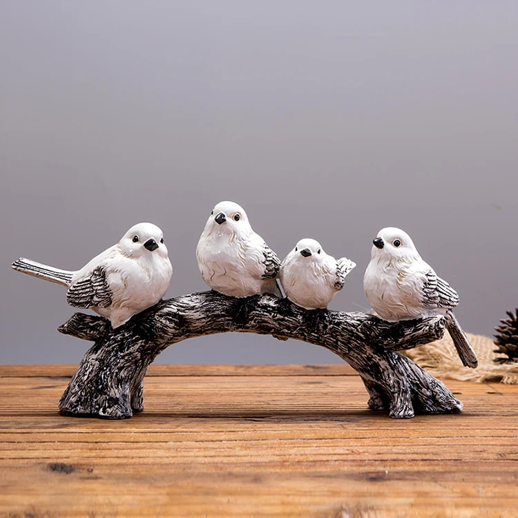 

European style animal and bird ornament furniture indoor resin handicraft Direct sales of soft decoration in sample rooms