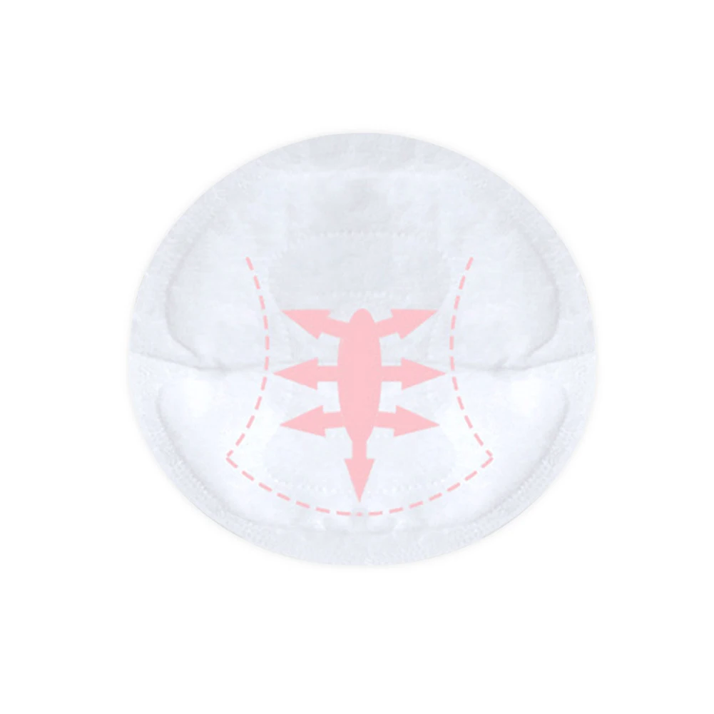 Babywell 100pcs Disposable Breast Nursing Pads Breathable Slim Super Absorbency Cotton Breast Pad Breastfeeding Nursing Pads New 3
