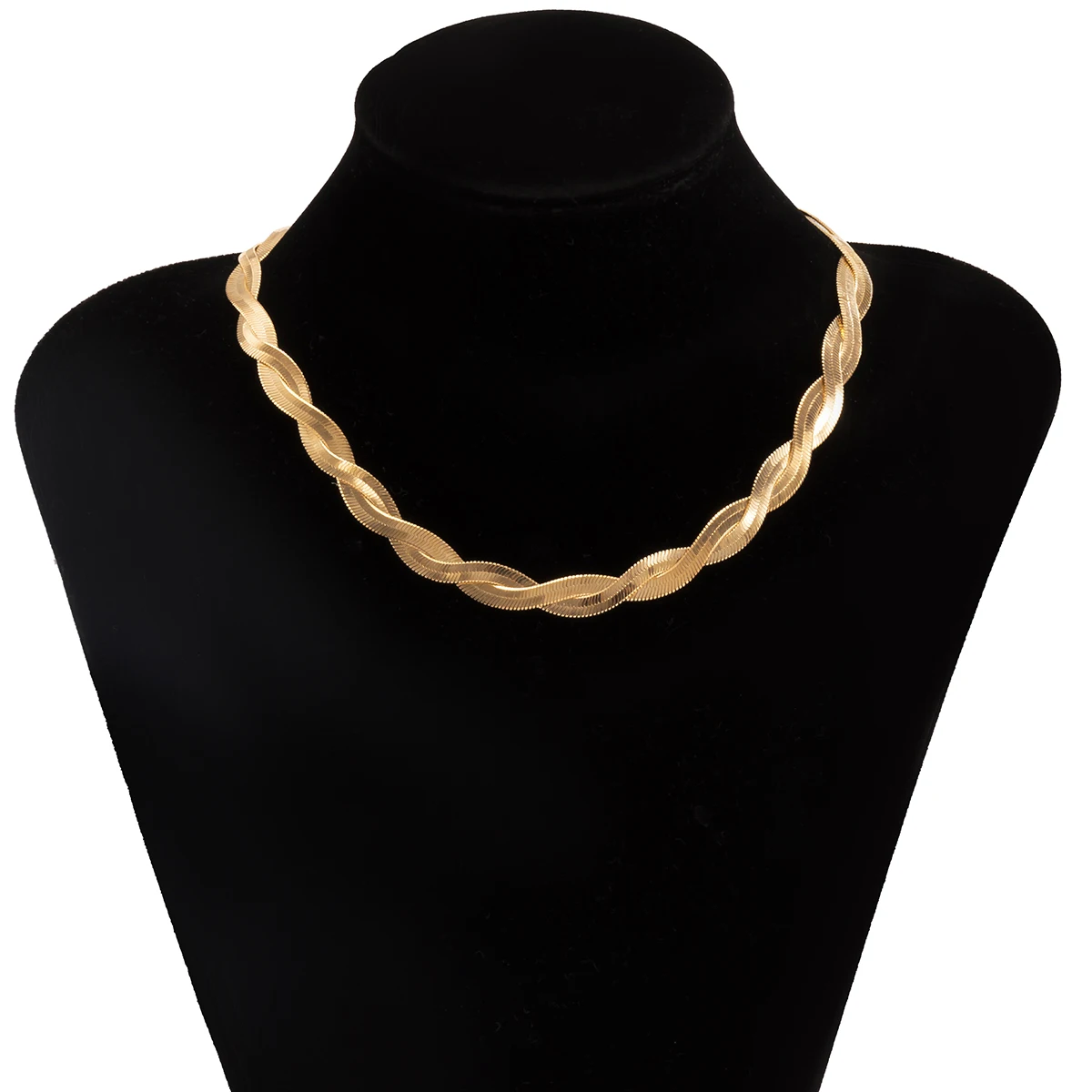 Collana Girocollo A Strati Con Ciondolo Serpente – Gioiello Donna In Lega E Strass